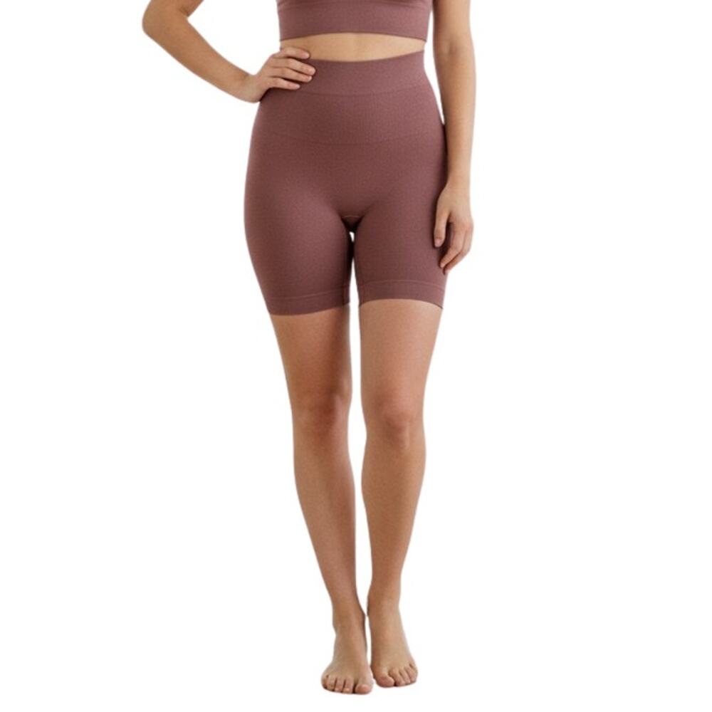 Shapermint Essentials Brown High Waisted Shaper Shorts, XS/S